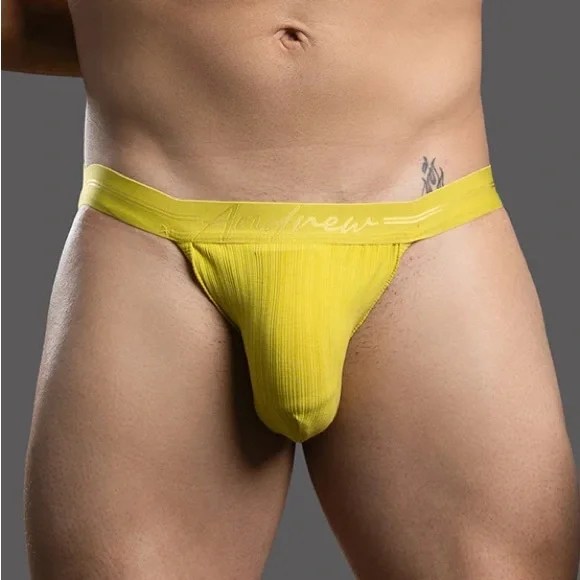 Andrew Christian Bold Yellow Men's Briefs - Picture 7 of 7